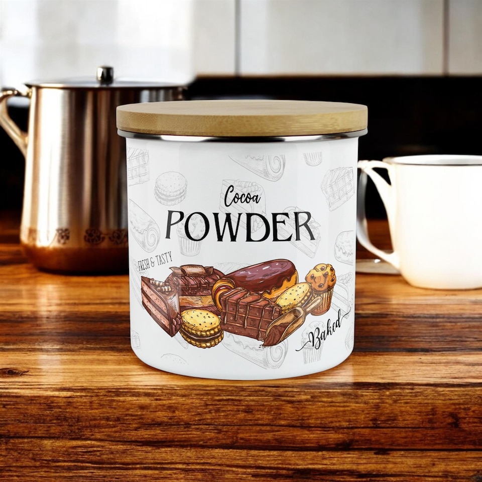 image 1 of Cocoa Powder Large Storage Canister