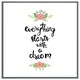 image 4 of Everything starts with a dream (Picutre Frame) Brown | Oak | XS
