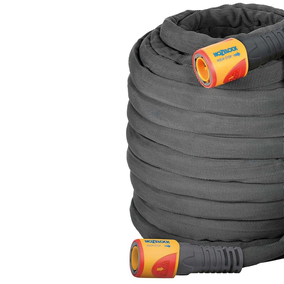 image 1 of Hozelock Tuffhoze Hose Pipe | Grey | Grey/Yellow | 1