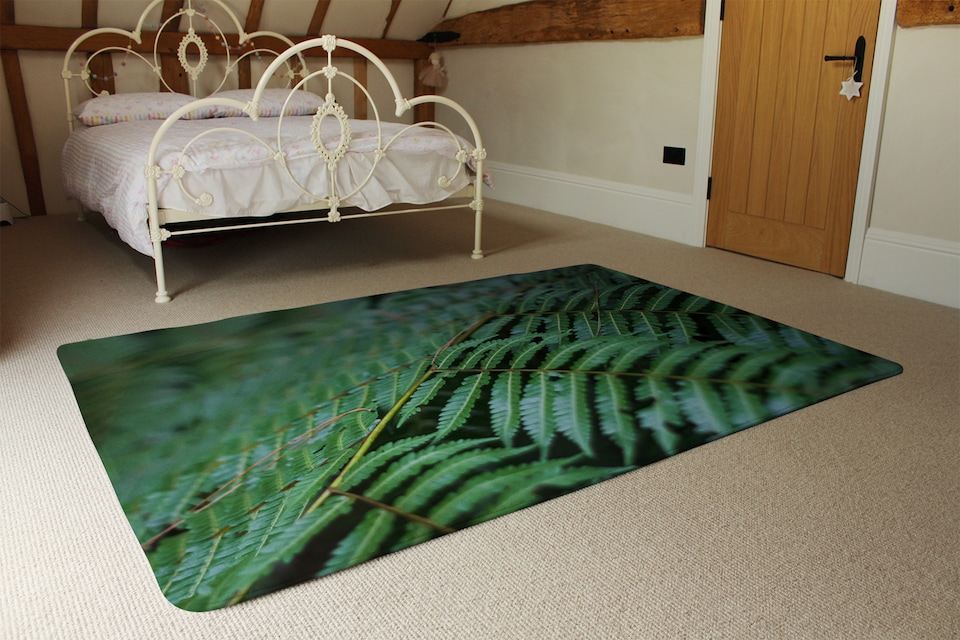 image 1 of Grren Leaves Pattern And Texture At Indonesia Designer Rug | Multi
