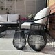 image 8 of Venere Lantern Black with Glass Insert Black