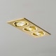 image 4 of BHS Faina 3 Light Adjustable Triple Recessed Spotlight | Gold | Brass | 1