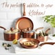 image 6 of Cermalon 5 Piece Copper Non Stick and All Hob Compatible Cookware Pan Set