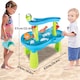 image 4 of Luxury Beach Water Table for Kids – Interactive Sand & Water Playset with Waterfalls, Ocean Animal Figures, Pouring Accessories & Splashing Fun – Outdoor Sensory Toy for Toddlers | Blue
