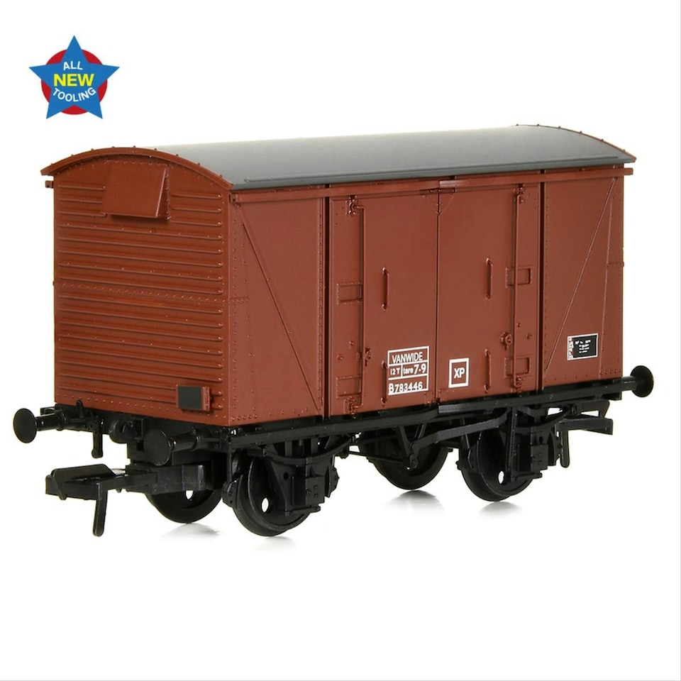 image 1 of Bachmann 12t Vanwide Ventilated Van BR Late Bauxite VANWIDE