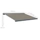 image 7 of Outsunny 4x3(m) Full Cassette Electric Awning, Aluminium Frame Grey | Light Grey