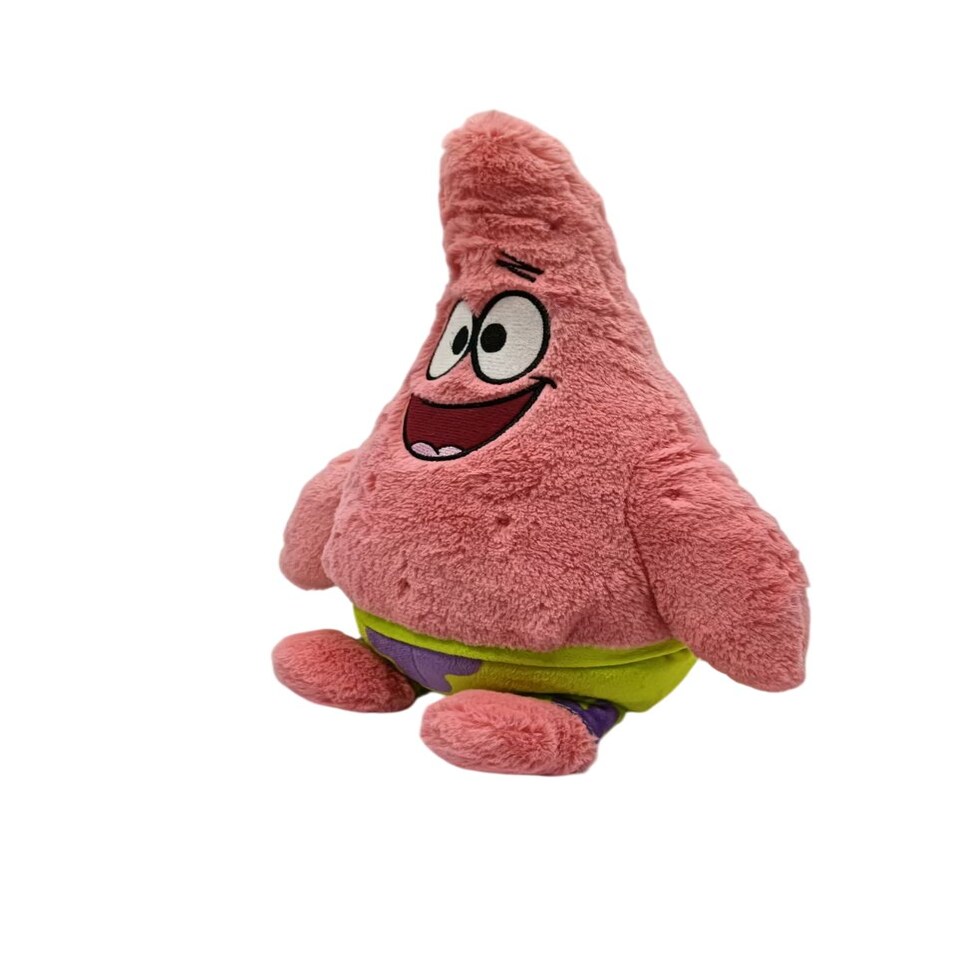 image 1 of Warmies Plush Patrick Star from Nickelodeon’s Spongebob Squarepants. Microwavable Toy, Weighted Heatable Plushie for Adults and Kids, Stuffed Cuddly Toy, Gently Scented with French Lavender