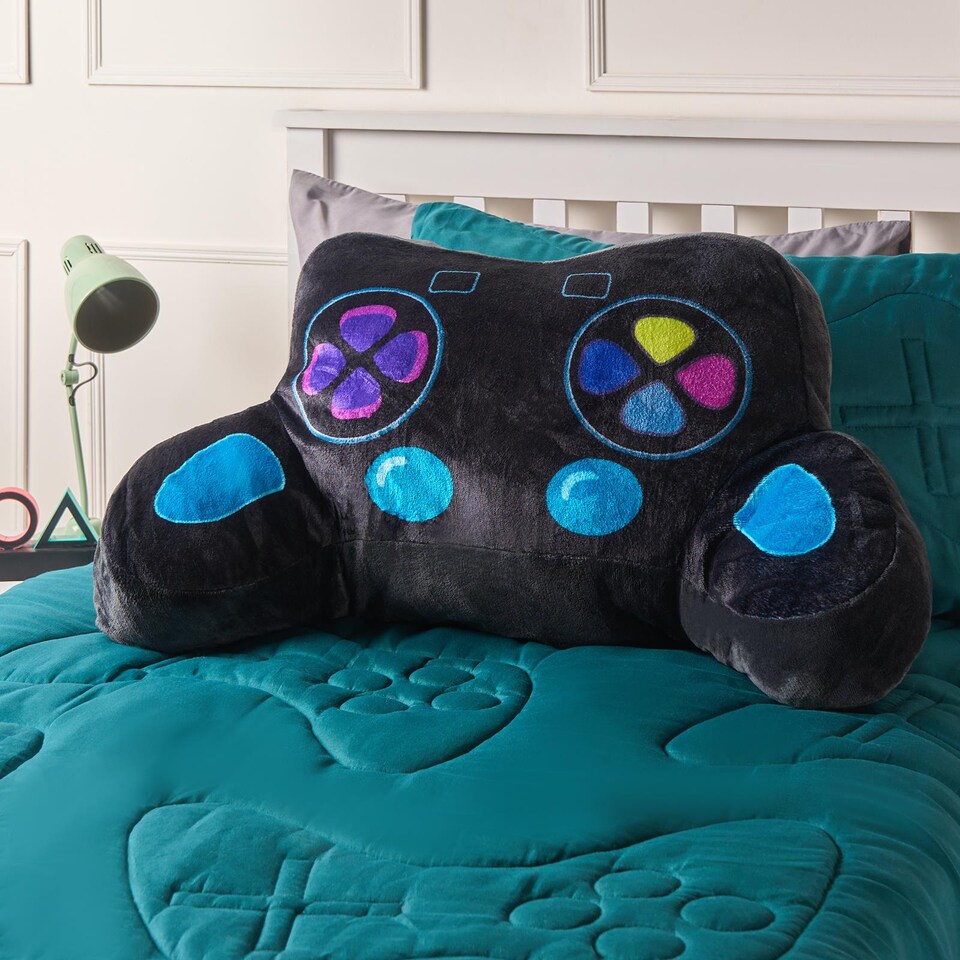image 1 of OHS Gaming Controller Cuddle Cushion Novelty Reading Pillow