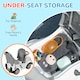 image 8 of AIYAPLAY 3 in 1 Ride on Push Car, Cartoon Robot Theme Foot to Floor Slider, Baby Push Along Car with Parent Handle, Light Music Horn, Underneath Storage, for Boys Girls 12-36 Months - White | White | White