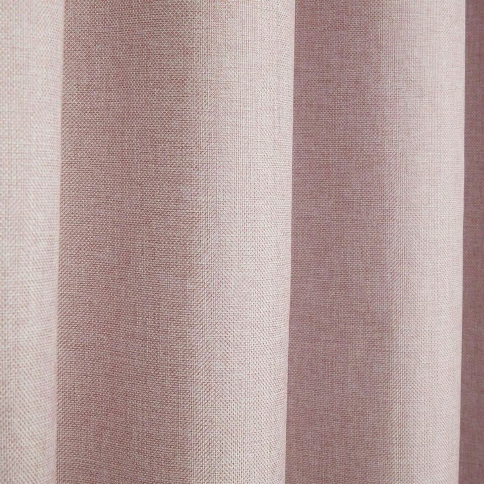 image 1 of Eclipse Pencil Pleat Blackout Curtains - Pink - 229cm x 229cm