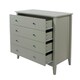 image 4 of Como Grey, 4 Drawer Chest Grey