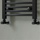 image 2 of Round - Black Radiator Valves Angled 8mm