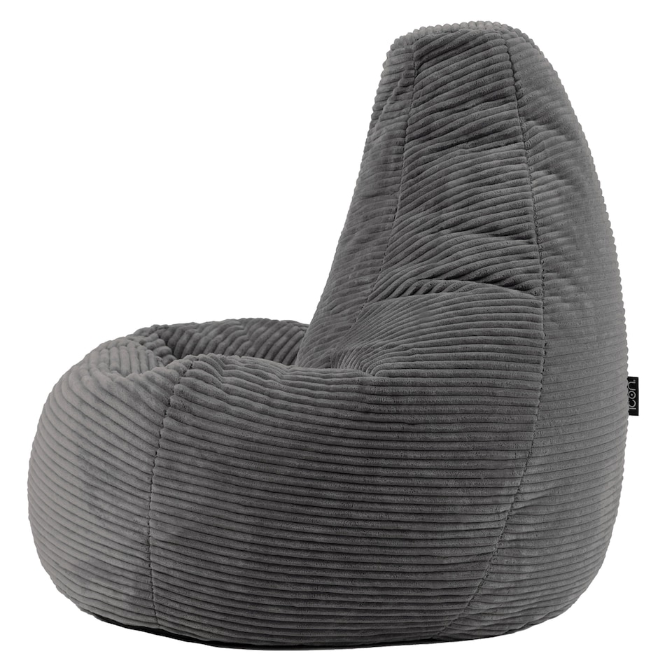 image 1 of Dalton Medium Beanbag Corduroy Charcoal | Grey | Chacroal | 1