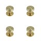 image 1 of 4 PACK Elegant Satin Brass Cupboard Knob for Stylish Interiors - Kitchen Cabinet Knob