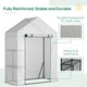 image 7 of Outsunny Greenhouse for Outdoor, Portable Gardening Plant Grow House w Shelf