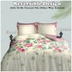 image 6 of VELVETIO Fossy Complete Duvet Cover Set with Fitted Sheet Soft Printed Bedding Bedset Cream | King
