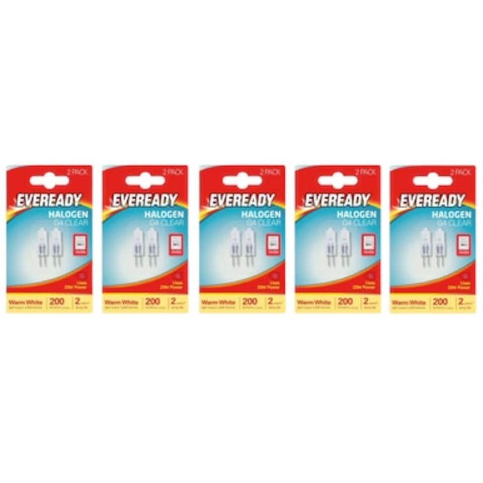 image 1 of Eveready Halogen G4 Capsule Oven Safe Light Bulb 200lm 20W 2800K (Warm White) - Pack of 10
