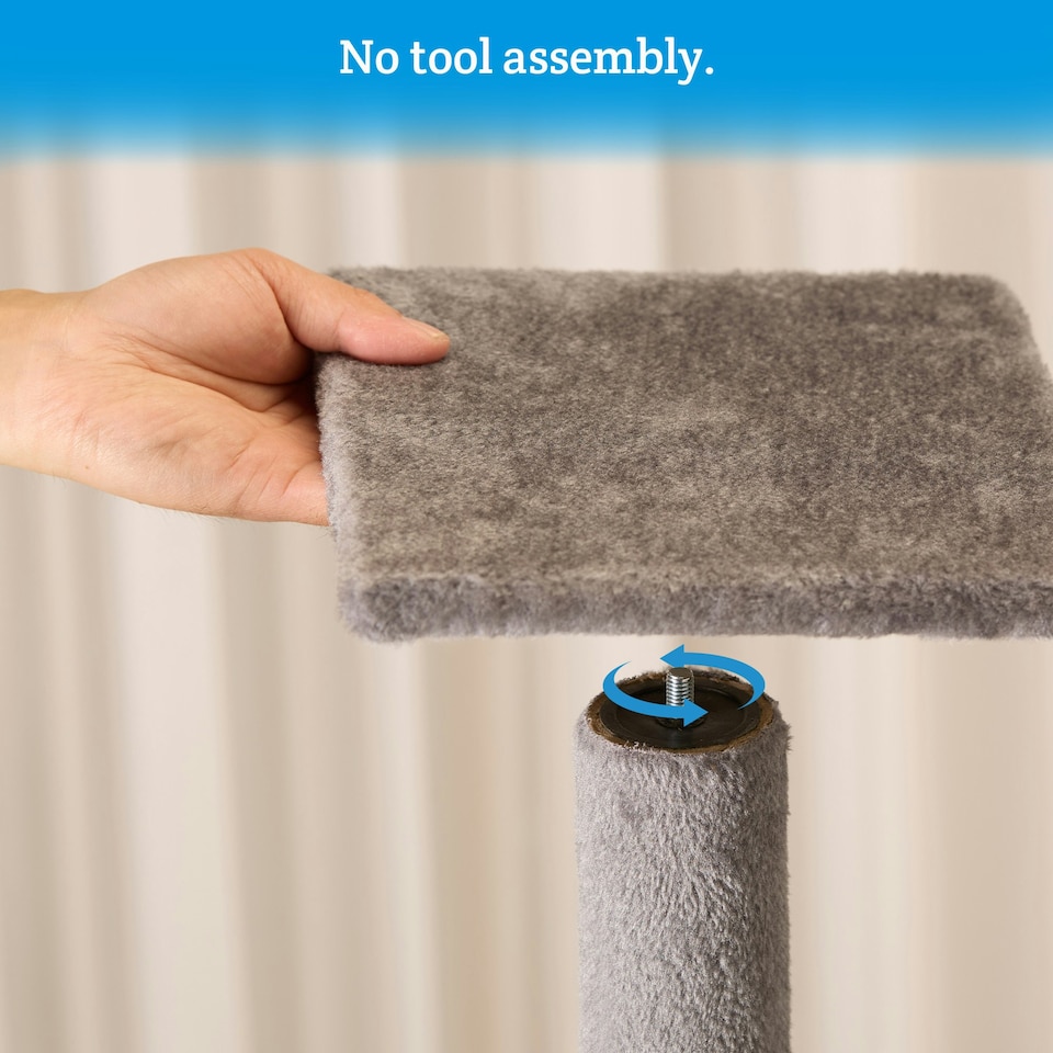 image 1 of Milo & Misty Cat Tree Multilevel with Scratching Posts 146cm