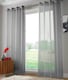 image 1 of Voile Panel - Ring Top - Silver - 145cm x 182cm | Silver
