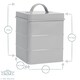 image 3 of Harbour Housewares Grey Vintage Metal Kitchen Biscuit Tin Kitchen Caddy Kitchen Storage Containers Canister