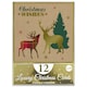 image 3 of Tartan Stag Christmas Greeting Cards - Pack of 12