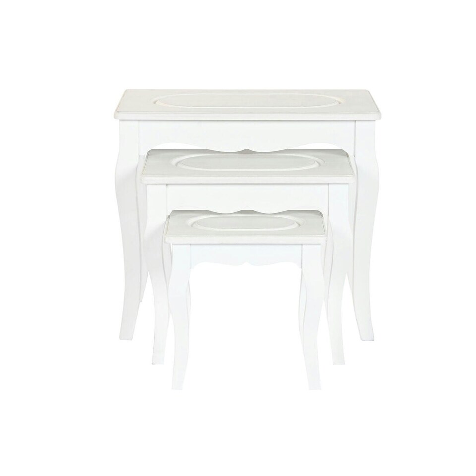 image 1 of Side table Home ESPRIT White Light grey 53 x 35 x 47 cm N/A