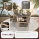 image 7 of Garden Table and Chairs - Tarent dining table and 4 Rosarno chairs | Cream | nature | 93,50 x 93,50 x 75 cm | 1