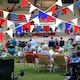 image 3 of Red Blue White Bunting 40m - 80 Flags Pennant Multi