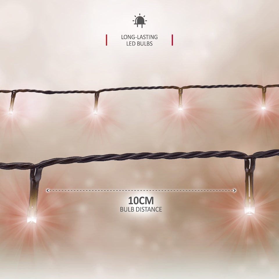 image 1 of NETTA LED Fairy String Lights Outdoor and Indoor Plug In