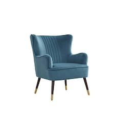 Madison Velvet Fabric Accent Chair - Teal