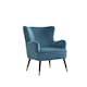 image 1 of Madison Velvet Fabric Accent Chair - Teal