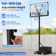 image 7 of COSTWAY Basketball Hoop 4.1-10 FT Adjustable Backboard System Black | Standard
