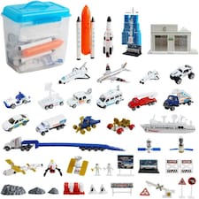 44 Pcs Astronaut Space Ship Shuttle Pretend Play Set