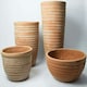image 3 of Primrose Terracotta Red Tapered Tall Cylinder Planter with Drainage 100cm