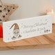 image 3 of Personalised Christmas Gonk Wooden Mantel Decoration