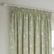 image 2 of Wylder Bella Floral Sage Pencil Pleat Curtains 229 x 229cm Green | Sage Green