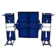 image 6 of Oypla Portable Folding Outdoor Picnic Pit Table and Bench Set 4 Seats Blue