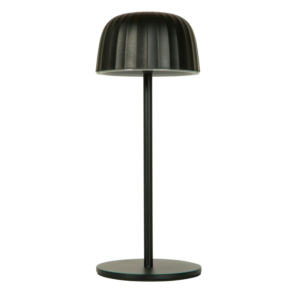 image 1 of Ella Outdoor Rechargeable Table Lamp - Grey Black