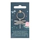 image 3 of Something Different Dragonfly Keyring - Silver - One Size