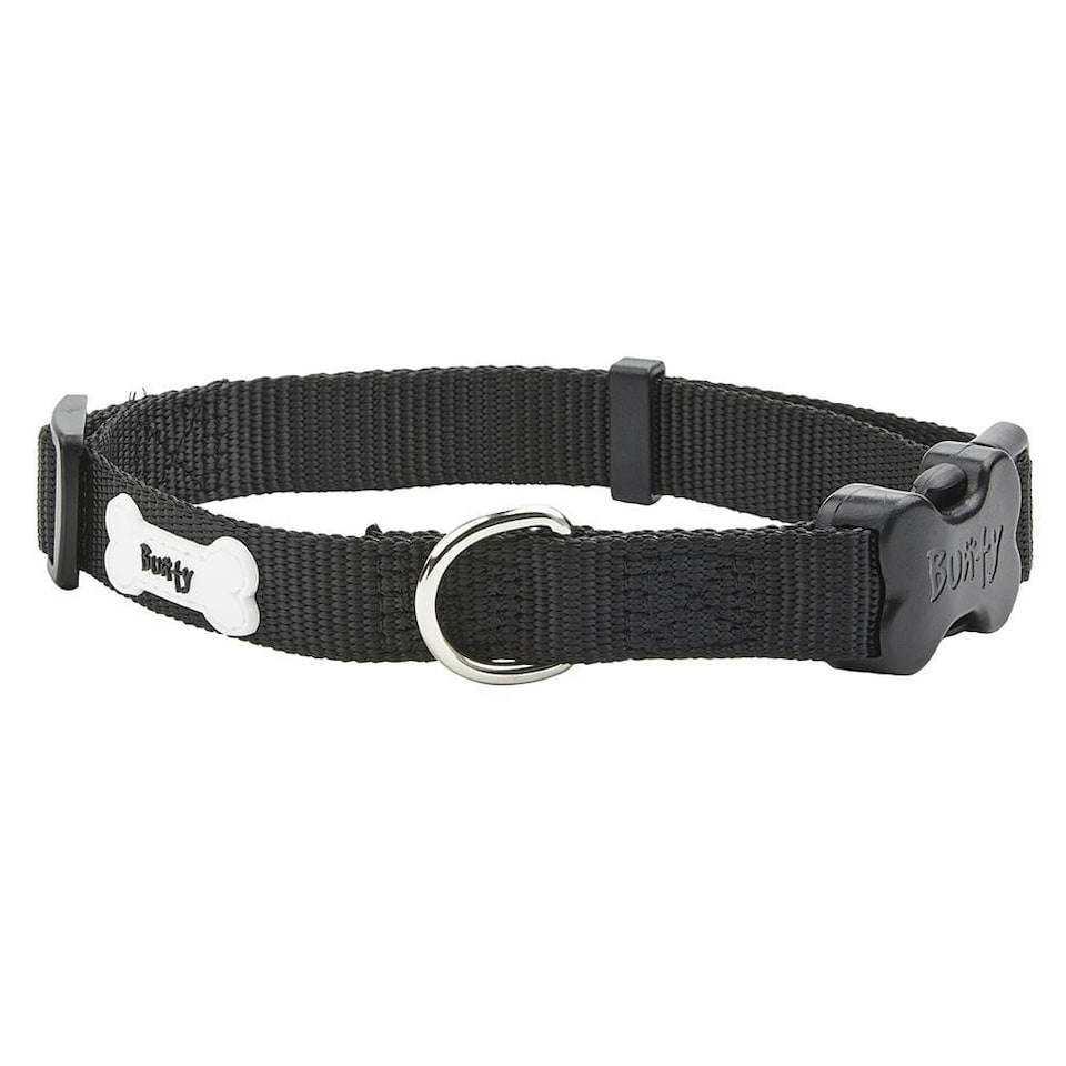 image 1 of Nylon Dog Collar, Middlewood Black | L