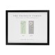 image 3 of Personalised Birth Flower Family of 2 Black Framed Print Black | One Size