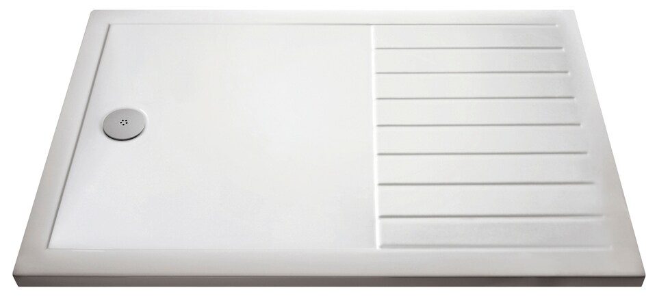 image 1 of Premium Walk In Shower Tray White 1400mm x 800mm | White | White | 1