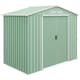 image 1 of Outsunny 7 x 4ft Metal Garden Shed, Outdoor Storage Tool House with Ventilation Slots, Foundation Kit and Lockable Double Doors, Light Green