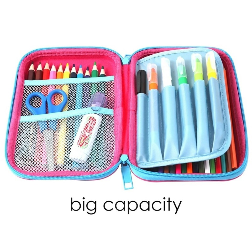 image 1 of Unicorn Design 3D Embossed Pencil Case