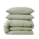image 7 of Touch Of Linen - Pistachio Green- Duvet Cover Set (Includes 2 Pillowcases - 1 For Single) Green | Pistachio Green | King