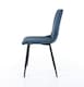 image 5 of Aspen Grey Oak Effect 80cm Square Dining Table with 4 Upholstered Straight Stitch Chairs - Compact Kitchen and Dining Set | Grey | Grey Oak Effect | One Size | 1