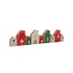image 1 of Something Different Wood House Word Christmas Decoration - Red/Green/Natural - One Size