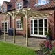 image 3 of Wall Mounted Premium Pergola 3 Posts - Wood - L240 x W540 x H270 cm - Light Green