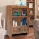 image 2 of Dakota Small Bookcase - Mango Wood - L30 x W75 x H105 cm - Dark Finish Brown