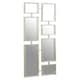 image 3 of Interiors by Premier Silver Multi Frame Wall Mirror, Contemporary Panel Decorative Mirror With Silver Iron Frame, Accent Mirror Silver